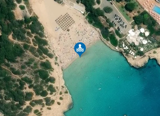 Satellite image of PLAYA CALA DOMINGOS PM1