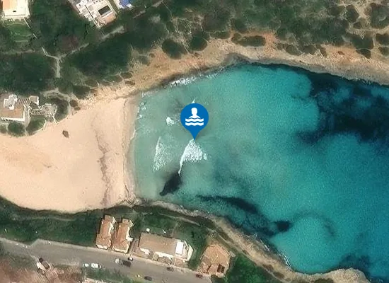 Satellite image of PLAYA CALA MANDIA PM1