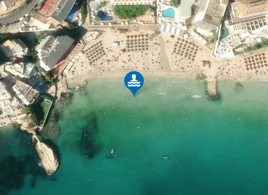 Satellite image of PLAYA CALA MAJOR PM1