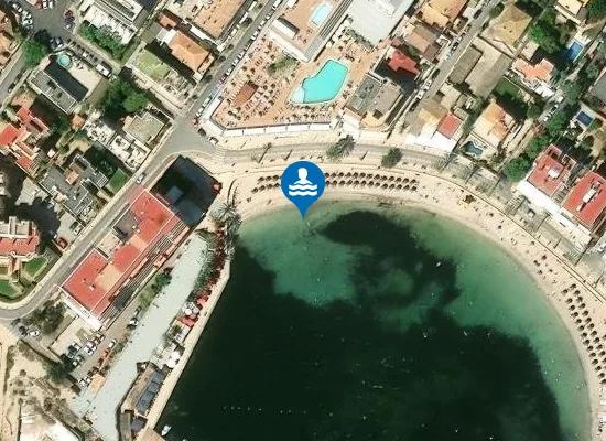 Satellite image of PLAYA CALA EST?NCIA PM1