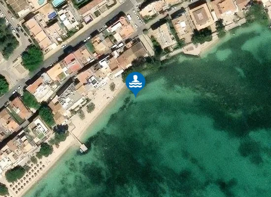 Satellite image of PLAYA D'ALBERCUIX( PORT DE POLLEN?A) PM2