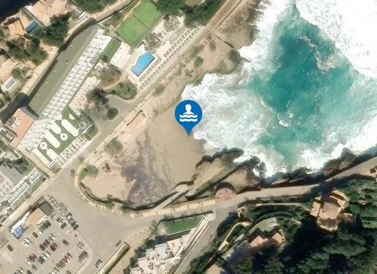 Satellite image of PLAYA CALA MOLINS (CALA SANT VICEN?) PM1