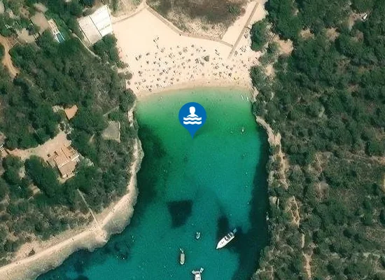 Satellite image of PLAYA CALA MONDRAG? PM1