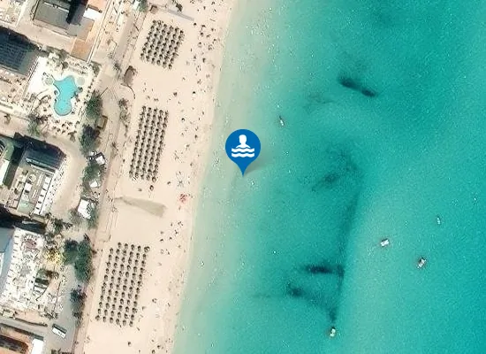 Satellite image of PLAYA CALA MILLOR PM1