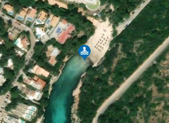 Satellite image of PLAYA CALA EN BLANES PM1