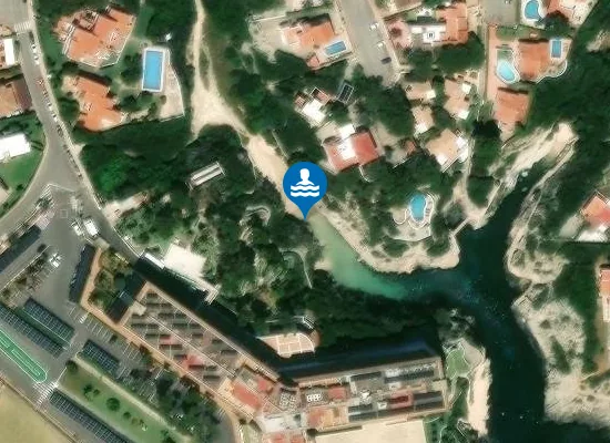 Satellite image of PLAYA CALA EN FORCAT PM1