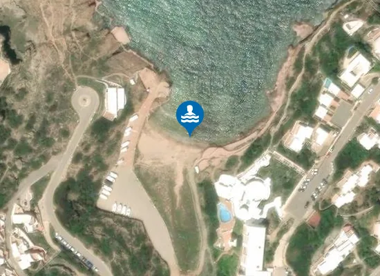 Satellite image of PLAYA CALA MORELL PM1