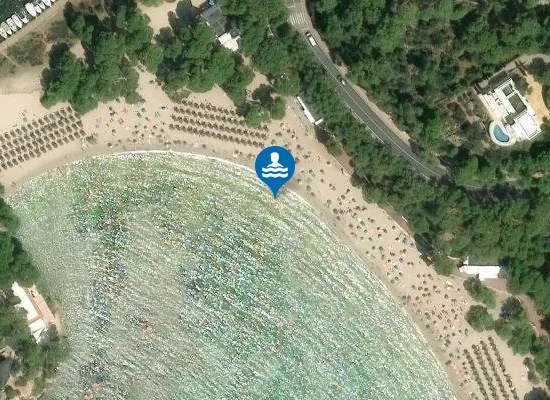 Satellite image of PLAYA CALA GALDANA PM1