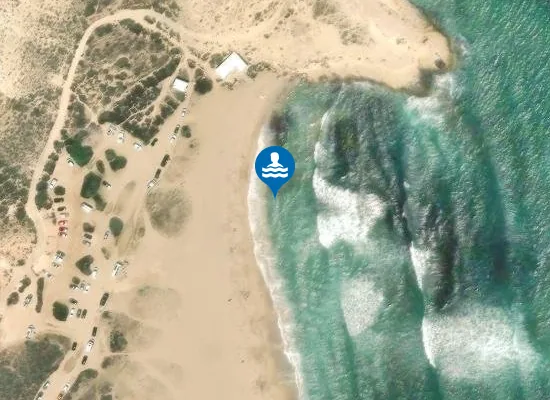 Satellite image of PLAYA EL PLAYAZO DE RODALQUILAR PM1