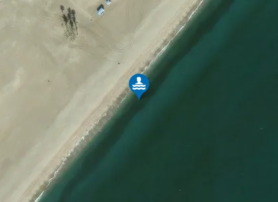 Satellite image of PLAYA CERRILLOS (PARAJE NATURAL) PM1