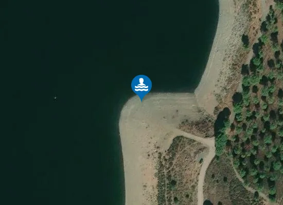 Satellite image of EMBALSE RUMBLAR BA?OS DE LA ENCINA PM1