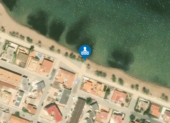 Satellite image of PLAYA DE LEVANTE-ISLAS MENORES PM1