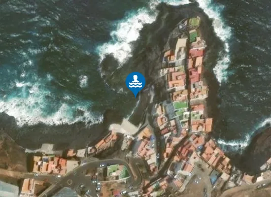 Satellite image of PLAYA CALETA DE ARRIBA (CALETA DE SORIA) PM1