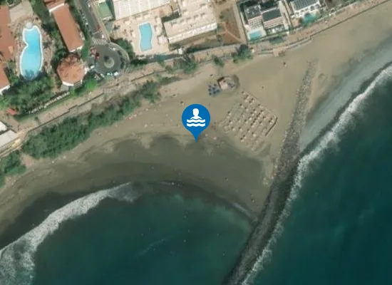 Satellite image of PLAYA COCHINOS (LOS) (EL COCHINO) PM1