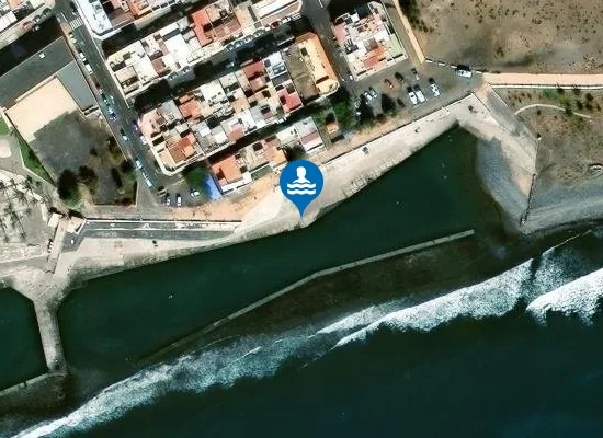 Satellite image of PLAYA Y PISCINAS NATURALES CASTILLO DEL ROMERAL PM1