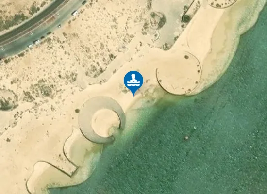 Satellite image of PLAYA RIA DE LA SANTA (LA) (SANTA SPORT) PM1