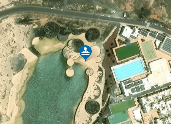 Satellite image of PLAYA RIA DE LA SANTA (LA) (SANTA SPORT) PM2