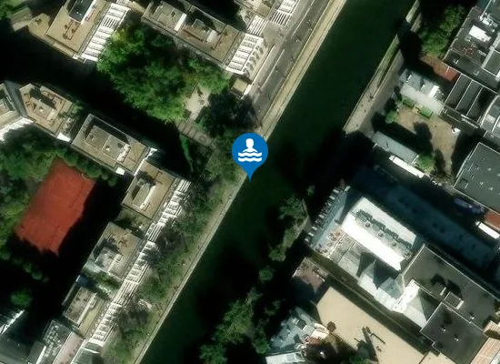Satellite image of CANAL SAINT-MARTIN