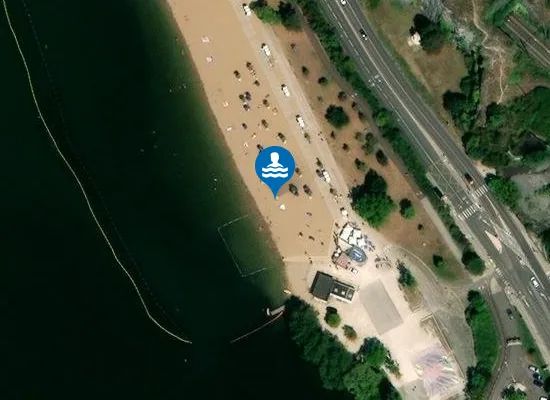 Satellite image of LAC KIR (PLAGE EST)