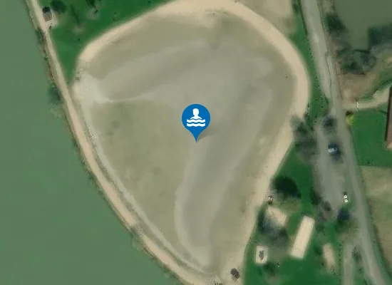 Satellite image of PLAN D'EAU DE LOUVAREL
