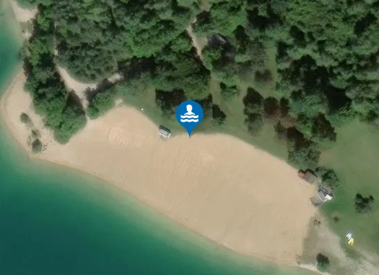 Satellite image of MERCANTINE - LAC DE VOUGLANS