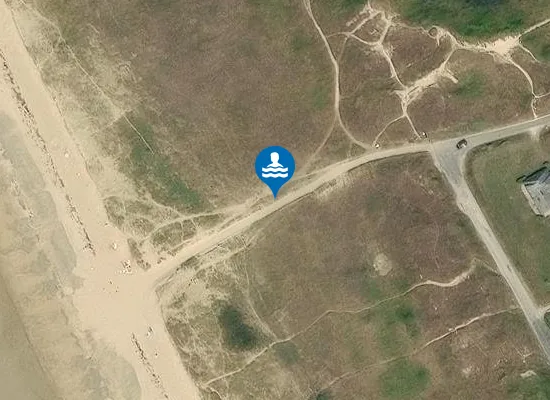 Satellite image of SAINT-LO D'OURVILLE LINDBERGH-PLAGE