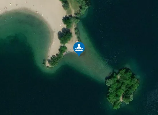 Satellite image of BAIGNADE LA BALLASTIERE BISCHHEIM