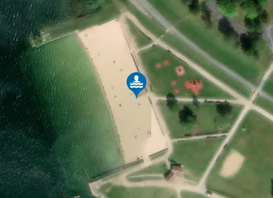 Satellite image of SAINTE MARIE DU LAC NUISEMENT PLAGE DE NUISEMENT