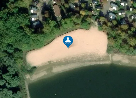 Satellite image of PLAGE DES SOURCES DU LAC