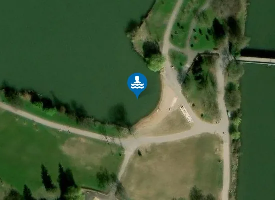 Satellite image of PLAN D'EAU METZ