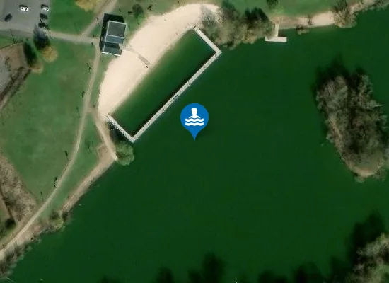 Satellite image of ETANG DE BERLANGE (WOIPPY PLAGE)