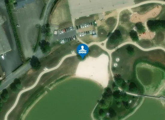 Satellite image of PLAN D'EAU DU PONT CORNOUAILLE