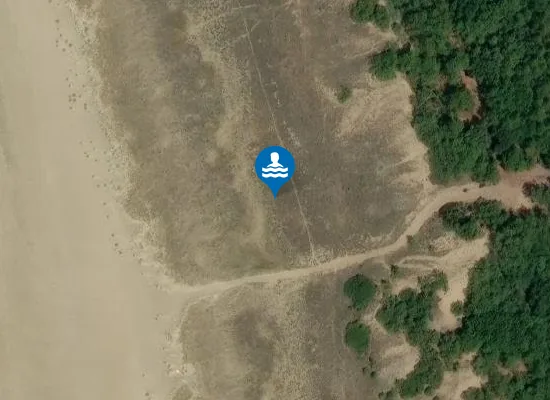 Satellite image of PLAGE DE LA PIERRE ATTELEE