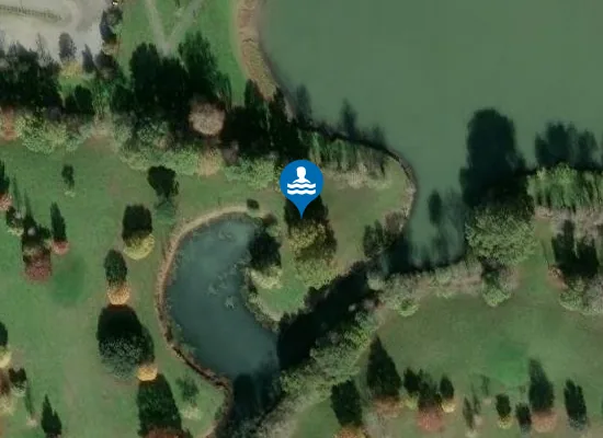 Satellite image of PLAN D'EAU DE LA BASE DE LOISIRS