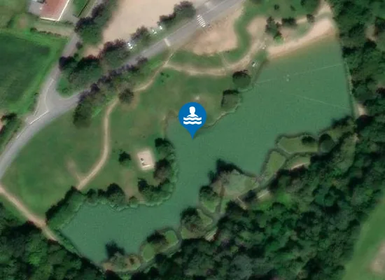 Satellite image of PLAN D'EAU DE LA BARBOTINE