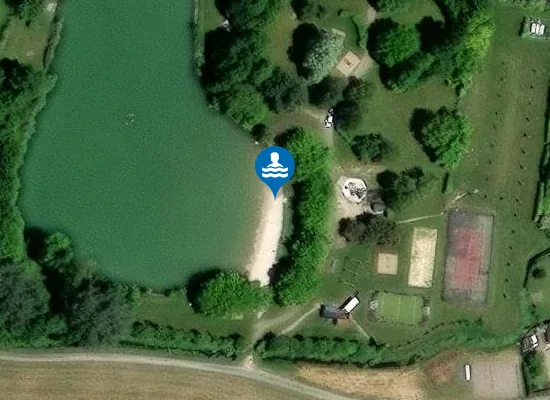 Satellite image of PLAN D'EAU DE GREZILLE