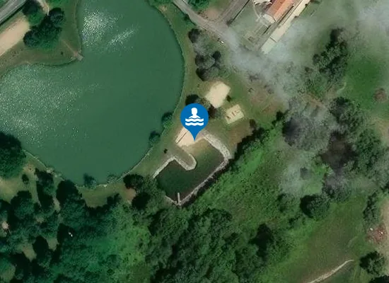 Satellite image of PLAN D'EAU DE ST PAUL-DU-BOIS