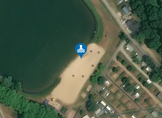 Satellite image of PLAGE CAMPING DE MARCON