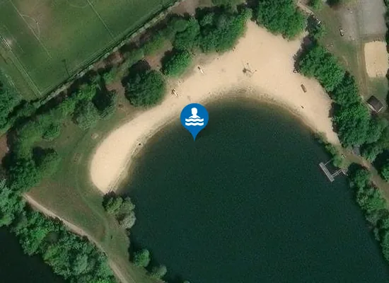 Satellite image of PLAN D'EAU LE HOUSSAY A SPAY