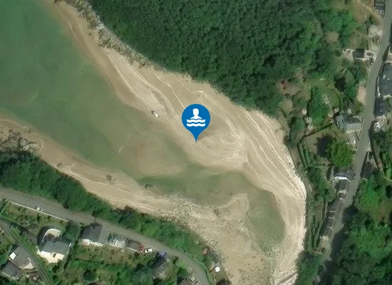 Satellite image of BAIE DE LA VIERGE - PONT ROUX