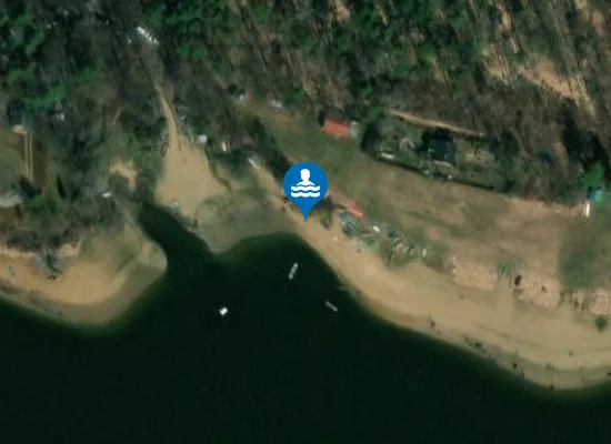 Satellite image of DALEŠICKÁ PŘEHRADA - KONĚŠÍNSKÁ PLÁŽ