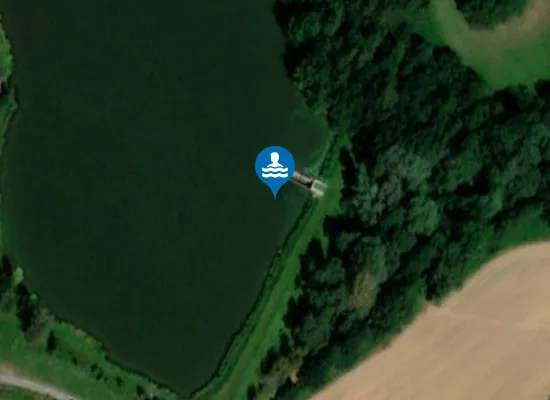 Satellite image of BÍLOVECKÝ RYBNÍK - ÚDOLÍ MLADÝCH